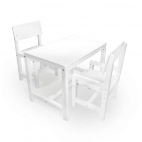 Детский растущий комплект стол и два стула  Я САМ "Лофт" (Белый, Белый) в Камышлове - kamyshlov.mebel-74.com | фото