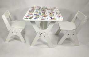 Детский растущий стол-парта и два стула Я САМ "Умка-Дуо" (Алфавит) в Камышлове - kamyshlov.mebel-74.com | фото