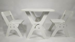 Детский растущий стол-парта и два стула Я САМ "Умка-Дуо" (Белый) в Камышлове - kamyshlov.mebel-74.com | фото