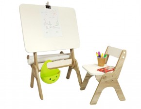 Детский растущий стол-парта и стул Я САМ "Умка" (Дуб/Серый) в Камышлове - kamyshlov.mebel-74.com | фото