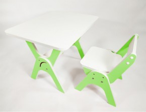 Детский растущий стол-парта и стул Я САМ "Умка" (Зеленый) в Камышлове - kamyshlov.mebel-74.com | фото