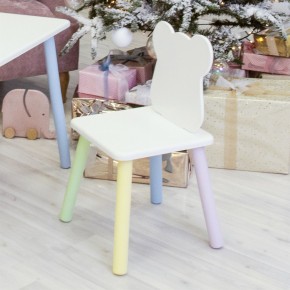 Детский стул Мишутка (Белый/Белый/Цветной) в Камышлове - kamyshlov.mebel-74.com | фото