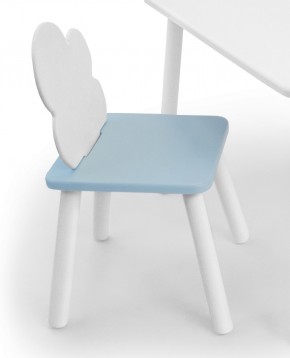 Детский стул Облачко (Белый/Голубой/Белый) в Камышлове - kamyshlov.mebel-74.com | фото