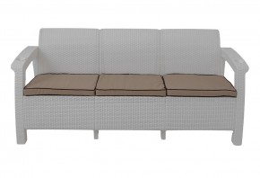 Диван Yalta Premium Sofa 3 Set (Ялта) белый (+подушки под спину) в Камышлове - kamyshlov.mebel-74.com | фото