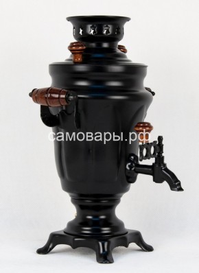 Электрический самовар "Черный Русский" матовый тюльпан в наборе на 1,5 литра. Ограниченная серия. в Камышлове - kamyshlov.mebel-74.com | фото