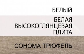 Комод 3D-2S/TYP 40, LINATE ,цвет белый/сонома трюфель в Камышлове - kamyshlov.mebel-74.com | фото