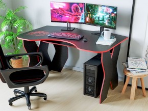 Компьютерный стол КЛ №9.0 (Черный/Красный) в Камышлове - kamyshlov.mebel-74.com | фото