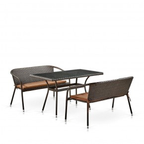 Комплект мебели из иск. ротанга T286A/S139A-W53 Brown в Камышлове - kamyshlov.mebel-74.com | фото