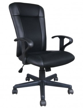 Кресло BRABIX "Optima MG-370" (экокожа/ткань, черное) 531580 в Камышлове - kamyshlov.mebel-74.com | фото