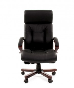 Кресло для руководителя CHAIRMAN  421 (Натуральная кожа) Черное в Камышлове - kamyshlov.mebel-74.com | фото