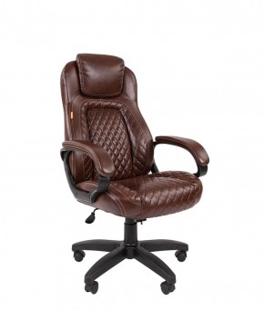 Кресло для руководителя  CHAIRMAN 432 (Экокожа коричневая) в Камышлове - kamyshlov.mebel-74.com | фото