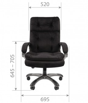Кресло для руководителя  CHAIRMAN 442 (ткань черная) в Камышлове - kamyshlov.mebel-74.com | фото