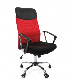 Кресло для руководителя CHAIRMAN 610 N (15-21 черный/сетка красный) в Камышлове - kamyshlov.mebel-74.com | фото