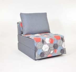 Кресло-кровать бескаркасное Харви (серый-геометрия слейт) в Камышлове - kamyshlov.mebel-74.com | фото