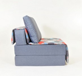Кресло-кровать бескаркасное Харви (серый-геометрия слейт) в Камышлове - kamyshlov.mebel-74.com | фото