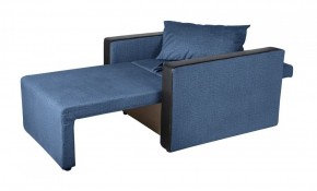 Кресло-кровать Милена с подлокотниками (синий) Велюр в Камышлове - kamyshlov.mebel-74.com | фото