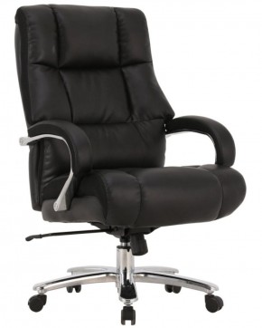 Кресло офисное BRABIX PREMIUM "Bomer HD-007" (рециклированная кожа, хром, черное) 531939 в Камышлове - kamyshlov.mebel-74.com | фото