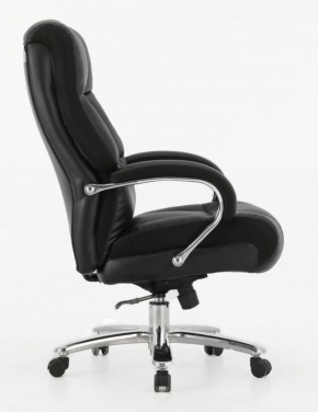 Кресло офисное BRABIX PREMIUM "Bomer HD-007" (рециклированная кожа, хром, черное) 531939 в Камышлове - kamyshlov.mebel-74.com | фото