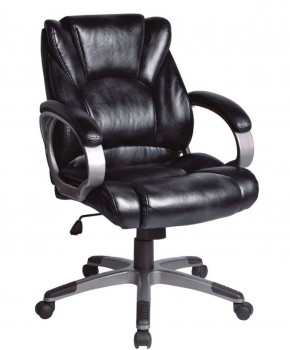 Кресло офисное BRABIX "Eldorado EX-504", экокожа, черное, 530874 в Камышлове - kamyshlov.mebel-74.com | фото
