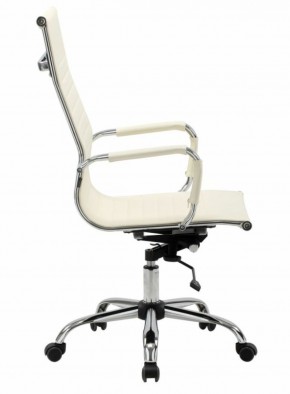 Кресло офисное BRABIX "Energy EX-509" (экокожа, хром, бежевое) 531166 в Камышлове - kamyshlov.mebel-74.com | фото