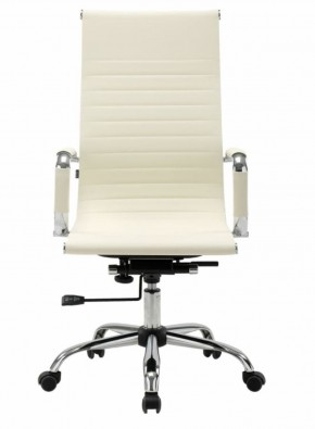 Кресло офисное BRABIX "Energy EX-509" (экокожа, хром, бежевое) 531166 в Камышлове - kamyshlov.mebel-74.com | фото