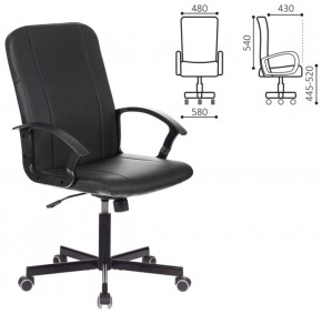 Кресло офисное BRABIX "Simple EX-521" (экокожа, черное) 532103 в Камышлове - kamyshlov.mebel-74.com | фото