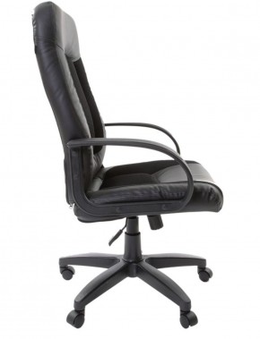 Кресло офисное BRABIX "Strike EX-525" (экокожа черная, ткань черная) 531381 в Камышлове - kamyshlov.mebel-74.com | фото