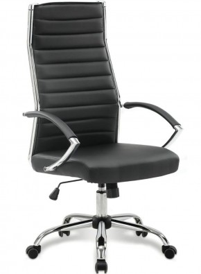 Кресло офисное BRABIX "Style EX-528", экокожа, хром, черное, 531947 в Камышлове - kamyshlov.mebel-74.com | фото