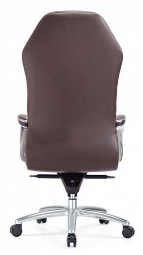 Кресло руководителя Бюрократ _AURA/BROWN коричневый в Камышлове - kamyshlov.mebel-74.com | фото