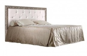 Кровать 2-х спальная(1,6 м)Тиффани Premium черная/серебро с мягким элементом со стразами с подъемным механизмом (ТФКР-2[3][7](П) в Камышлове - kamyshlov.mebel-74.com | фото