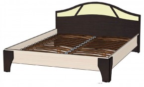 ВЕРОНА Кровать 1600 с основанием (Венге/Анкор светлый) в Камышлове - kamyshlov.mebel-74.com | фото