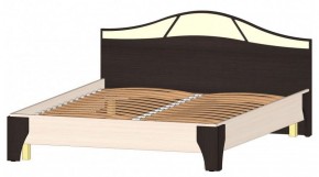 ВЕРОНА Кровать 1600 с основанием (Венге/Анкор светлый) в Камышлове - kamyshlov.mebel-74.com | фото