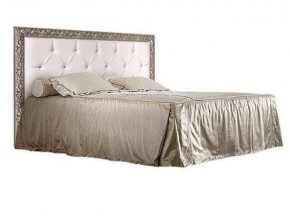 Кровать 2-х спальная (1,8 м) Тиффани штрих-лак/серебро с мягким изголовьем (ТФКР180-2) в Камышлове - kamyshlov.mebel-74.com | фото