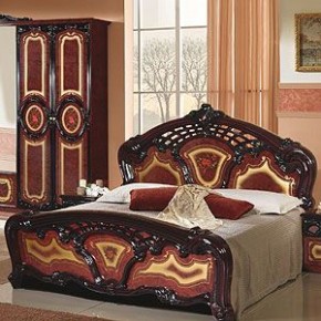 Кровать 2-х спальная 1800*2000 Роза, без основания (01.118) могано в Камышлове - kamyshlov.mebel-74.com | фото