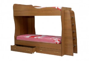 Кровать детская 2-х ярусная Юниор-1 (800*2000) ЛДСП в Камышлове - kamyshlov.mebel-74.com | фото