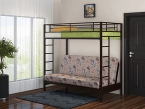 Кровать двухъярусная с диваном "Мадлен" (Коричневый/Бежевый) в Камышлове - kamyshlov.mebel-74.com | фото