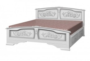 ЕЛЕНА Кровать из массива 1400 с 2-мя ящиками  в Камышлове - kamyshlov.mebel-74.com | фото