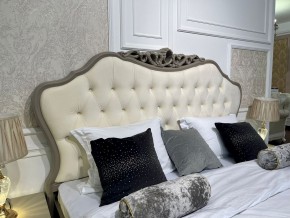Кровать Мокко 1800 с мягким изголовьем + основание (серый камень) в Камышлове - kamyshlov.mebel-74.com | фото