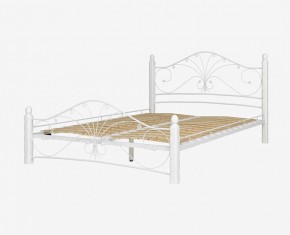 Кровать "Фортуна 1" КМД 2.01 Белая (1200*2000) (ножки-белые) с коваными элементами в Камышлове - kamyshlov.mebel-74.com | фото