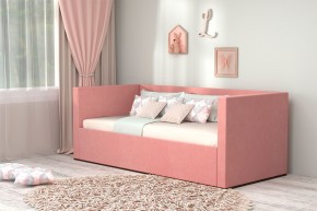 Кровать с ПМ (арт.030) (с/м 900*2000мм) (б/матр), ткань розовая в Камышлове - kamyshlov.mebel-74.com | фото