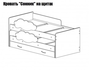 Кровать выкатная Соник (800*1900) в Камышлове - kamyshlov.mebel-74.com | фото