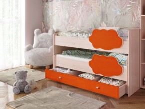 Кровать выкатная Соник на щитах (800*1600) с бортиком + ящик в Камышлове - kamyshlov.mebel-74.com | фото