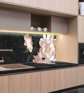 Кухонный фартук со столешницей (А-05) в едином стиле (3050 мм) в Камышлове - kamyshlov.mebel-74.com | фото