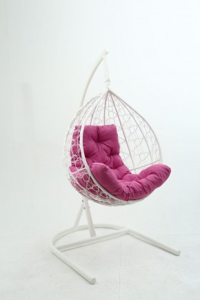 Подвесное кресло Бароло (белый/розовый) в Камышлове - kamyshlov.mebel-74.com | фото