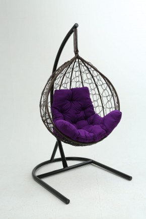 Подвесное кресло Бароло (коричневый/фиолетовый) в Камышлове - kamyshlov.mebel-74.com | фото