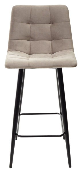 Полубарный стул CHILLI-QB латте #25, велюр / черный каркас (H=66cm) М-City в Камышлове - kamyshlov.mebel-74.com | фото