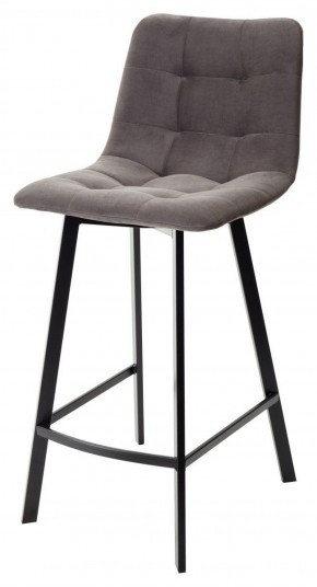 Полубарный стул CHILLI-QB SQUARE графит #14, велюр / черный каркас (H=66cm) М-City в Камышлове - kamyshlov.mebel-74.com | фото
