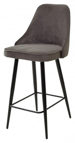 Полубарный стул NEPAL-PB ГРАФИТ #14, велюр/ черный каркас (H=68cm) М-City в Камышлове - kamyshlov.mebel-74.com | фото