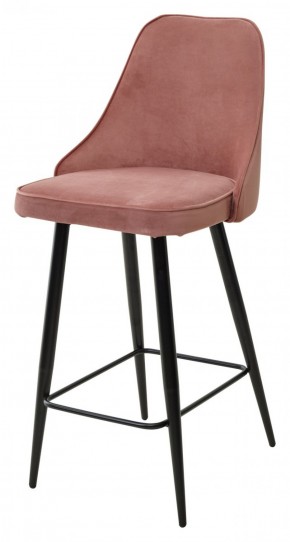 Полубарный стул NEPAL-PB РОЗОВЫЙ #15, велюр/ черный каркас (H=68cm) М-City в Камышлове - kamyshlov.mebel-74.com | фото