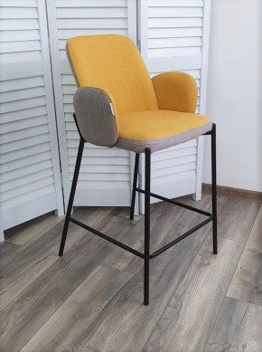 Полубарный стул NYX (H=65cm) VF106 желтый / VF120 серый М-City в Камышлове - kamyshlov.mebel-74.com | фото